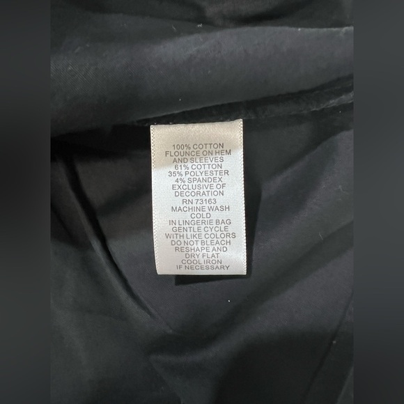 CUPIO Black and white checkered ruffle accent top size S. - Picture 10 of 12